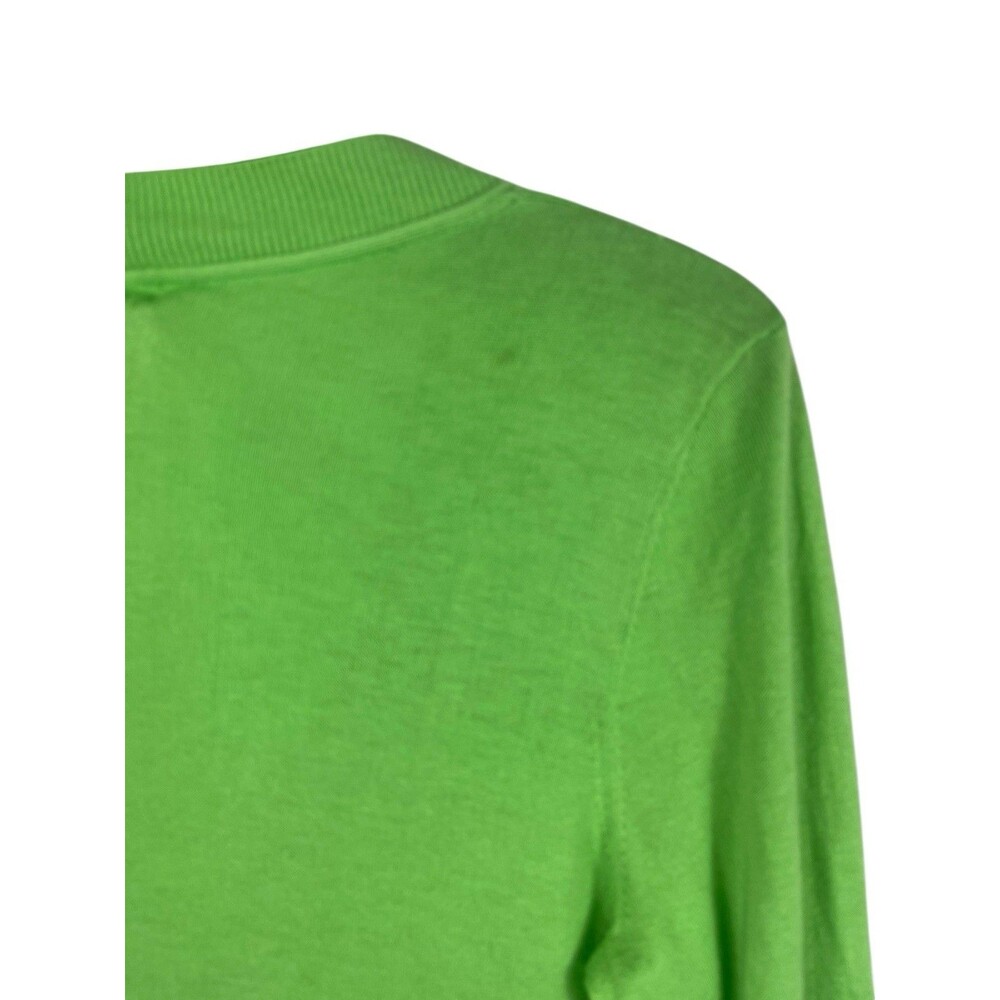 Lilly Pulitzer Cardigan Womens L Green V-Neck Button Front Lightweight Preppy - Picture 4 of 12